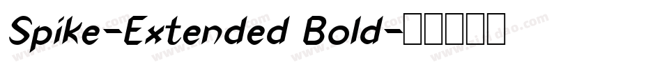 Spike-Extended Bold字体转换